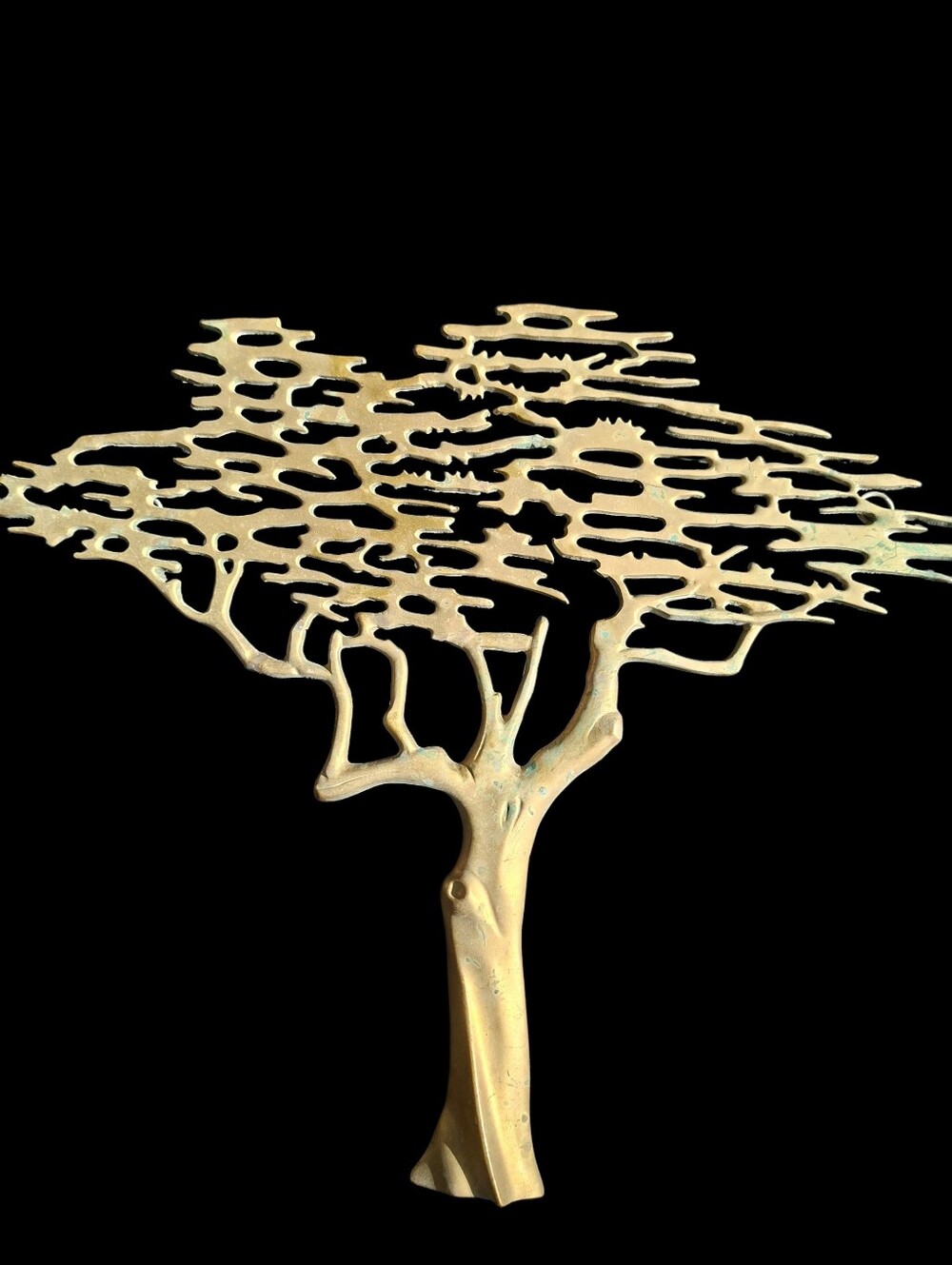 Large Vintage Brass Tree Of Life Wall hanging- Bonsai Tree Wall- Mid Century